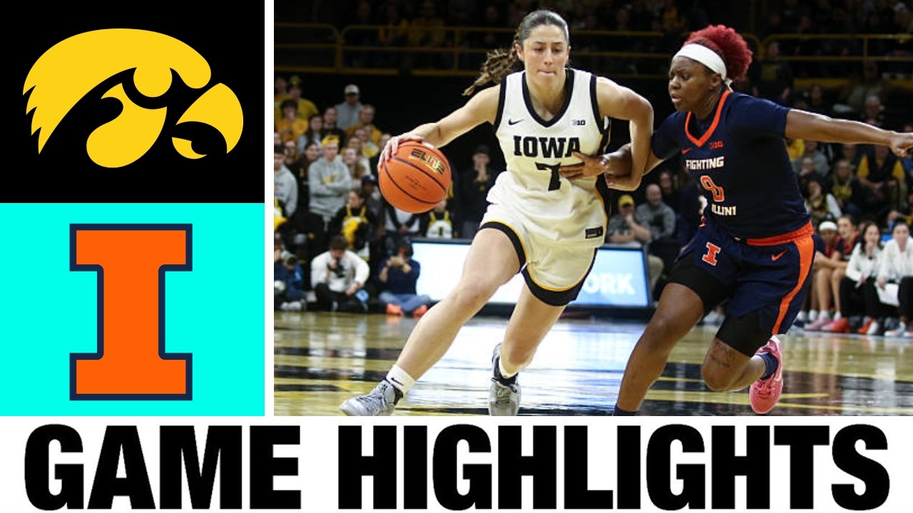 #9 Iowa vs Illinois Highlights | Women's Basketball | College Basketball 2026