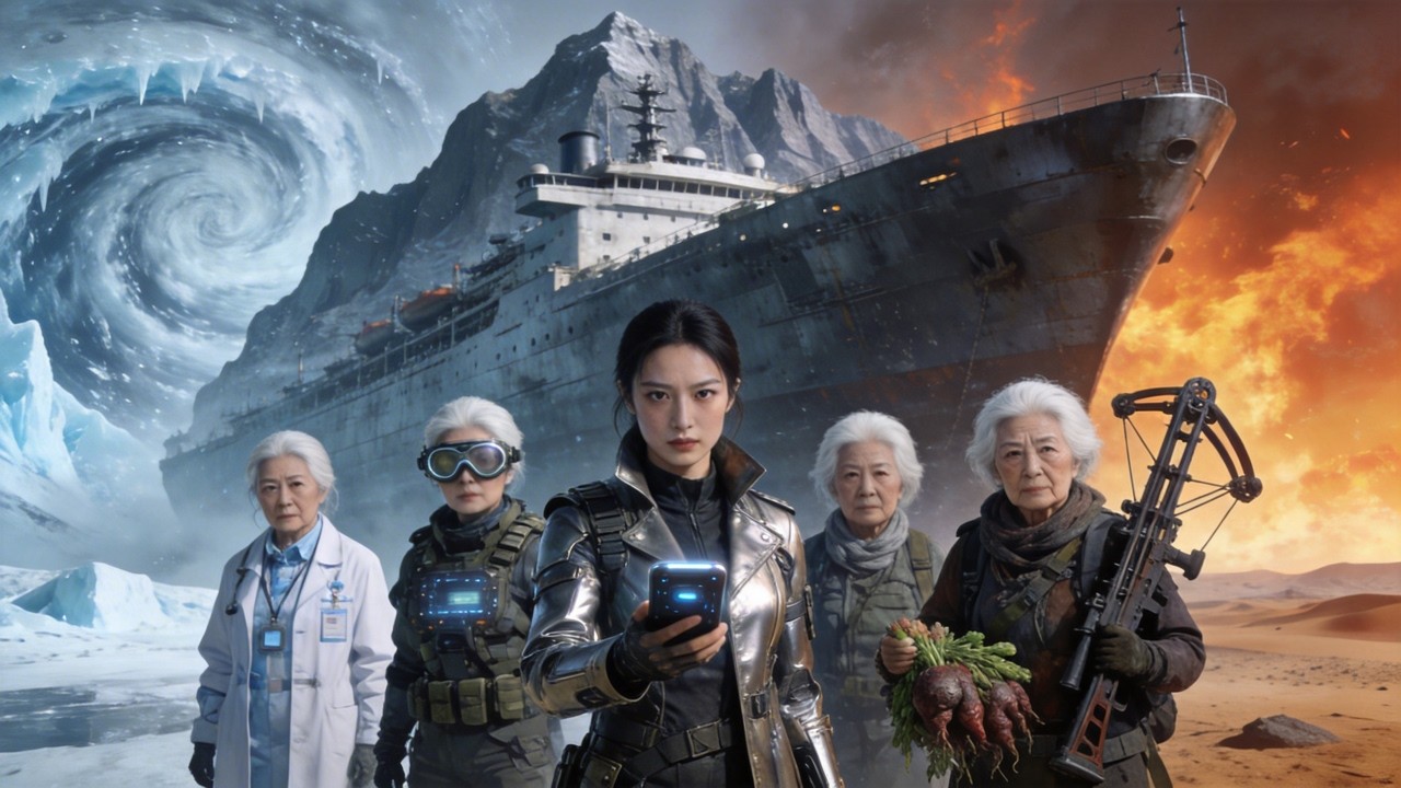 重生末世：資源絕對佔有！坐擁養老院諾亞方舟，外有暴徒圍攻，內有四個滿級老太徒手搓核彈！打造末世極樂園！  #末世#末末追劇