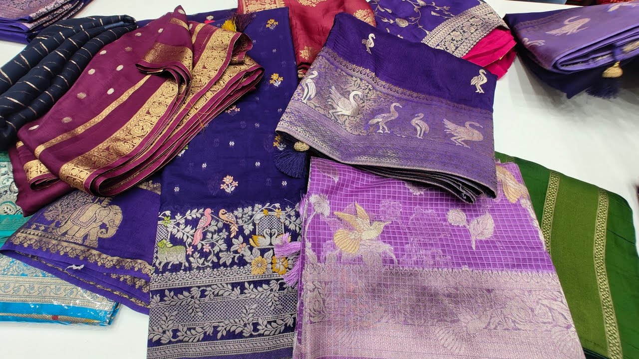 Rk Collections లొ దసరా Sarees ||fancy |pattu sarees ||rk Collections latest video |rk Collections