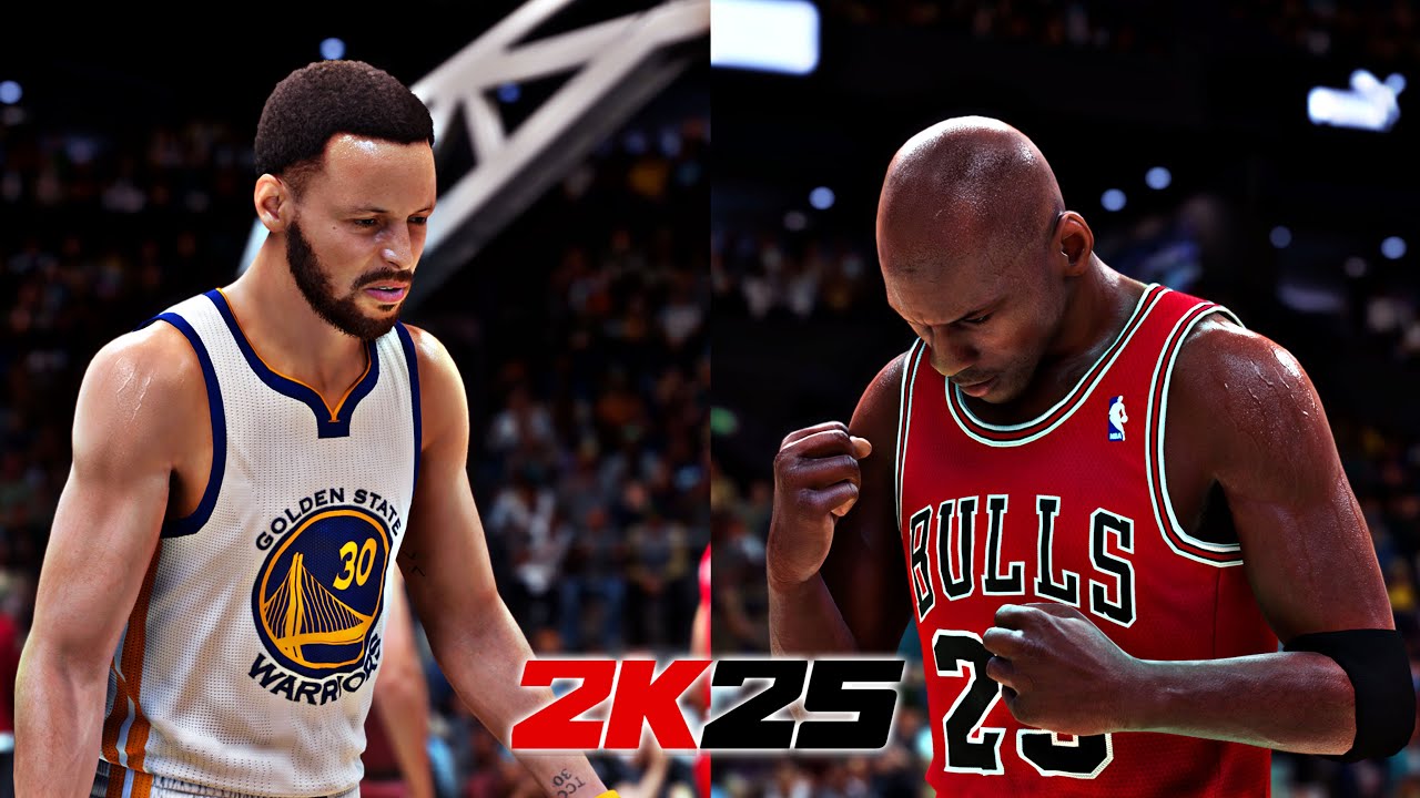 NBA 2K25 Gameplay - 1996 Bulls vs 2016 Warriors | Next Gen Ultra Graphics 4K Gameplay