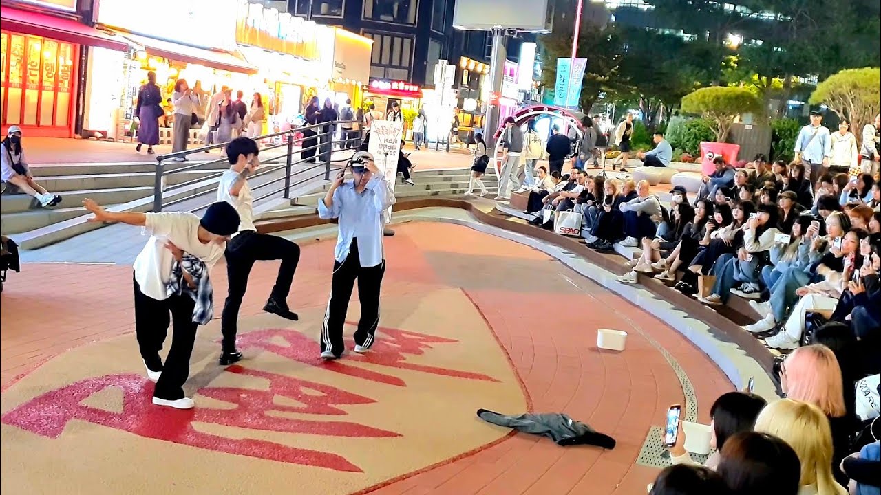 [STREET ARTIST] T:EV. LONG TIME NO SEE. INTERACTIVE HONGDAE BUSKING. 241007.