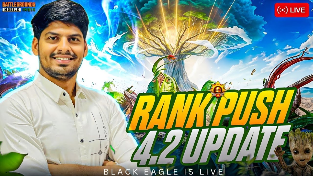 BGMI 4.2 NEW UPDATE IS HERE!!! 😎- BGMI LIVE🔴 ll@BlackeagleisLIVE