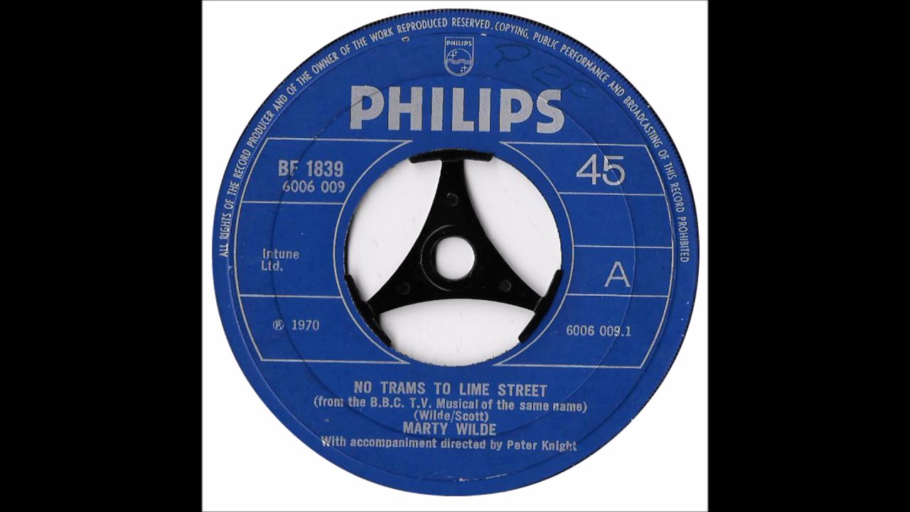 Marty Wilde * No Trams To Lime Street