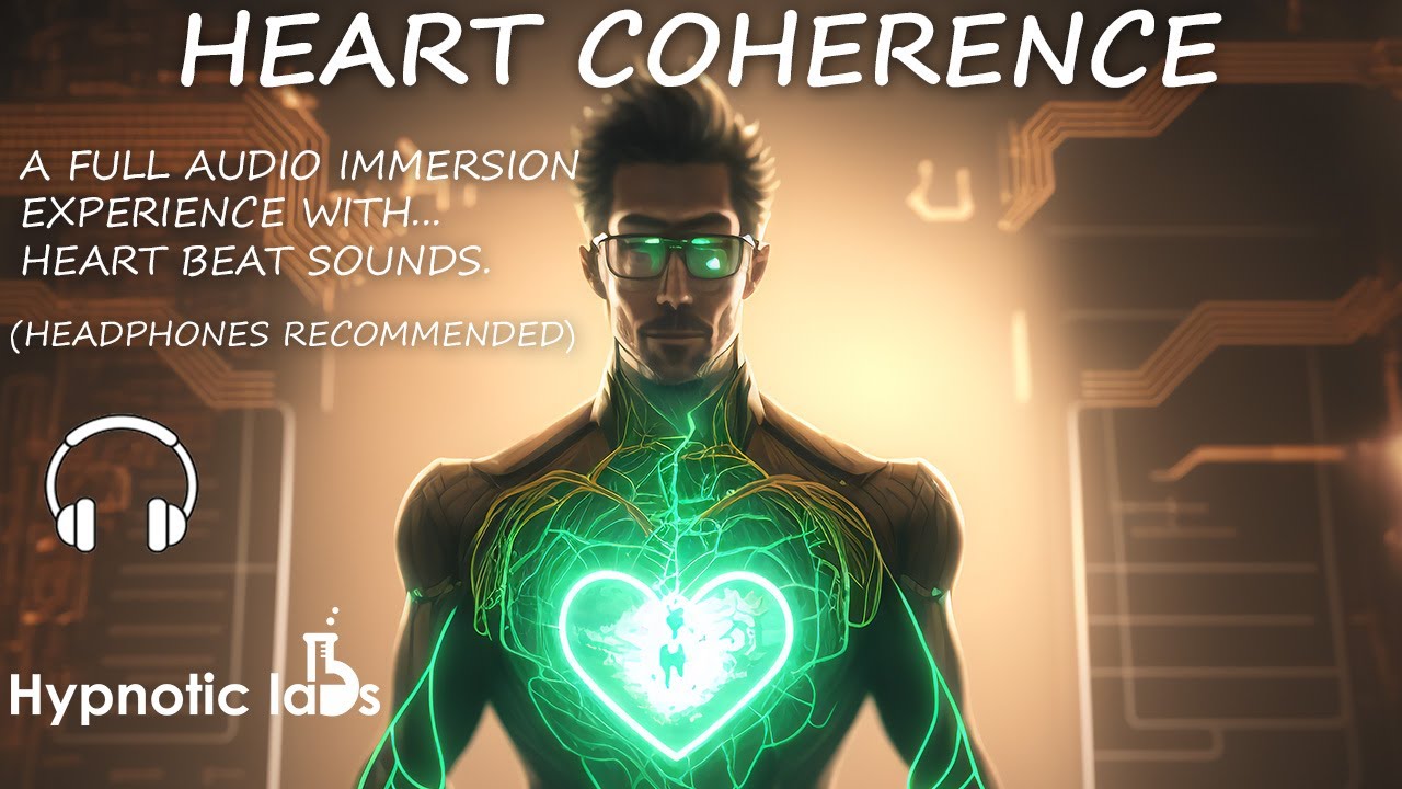Sleep Hypnosis: Unlock Heart Coherence, Flow State, Raise Your Vibration (With Heart Beat Sounds) 💚
