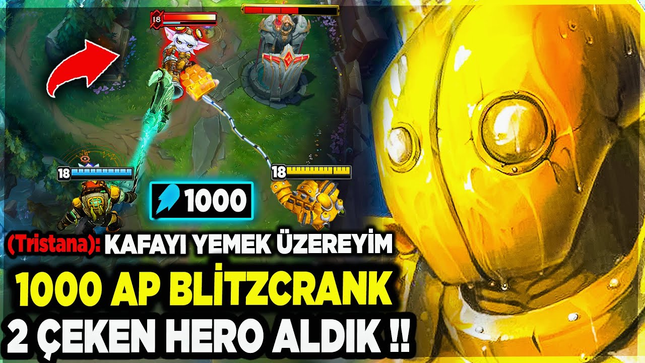 1000 AP BLİTZCRANK !! 100.000K HASAR TÜRKİYE REKORU OLABİLİR !!