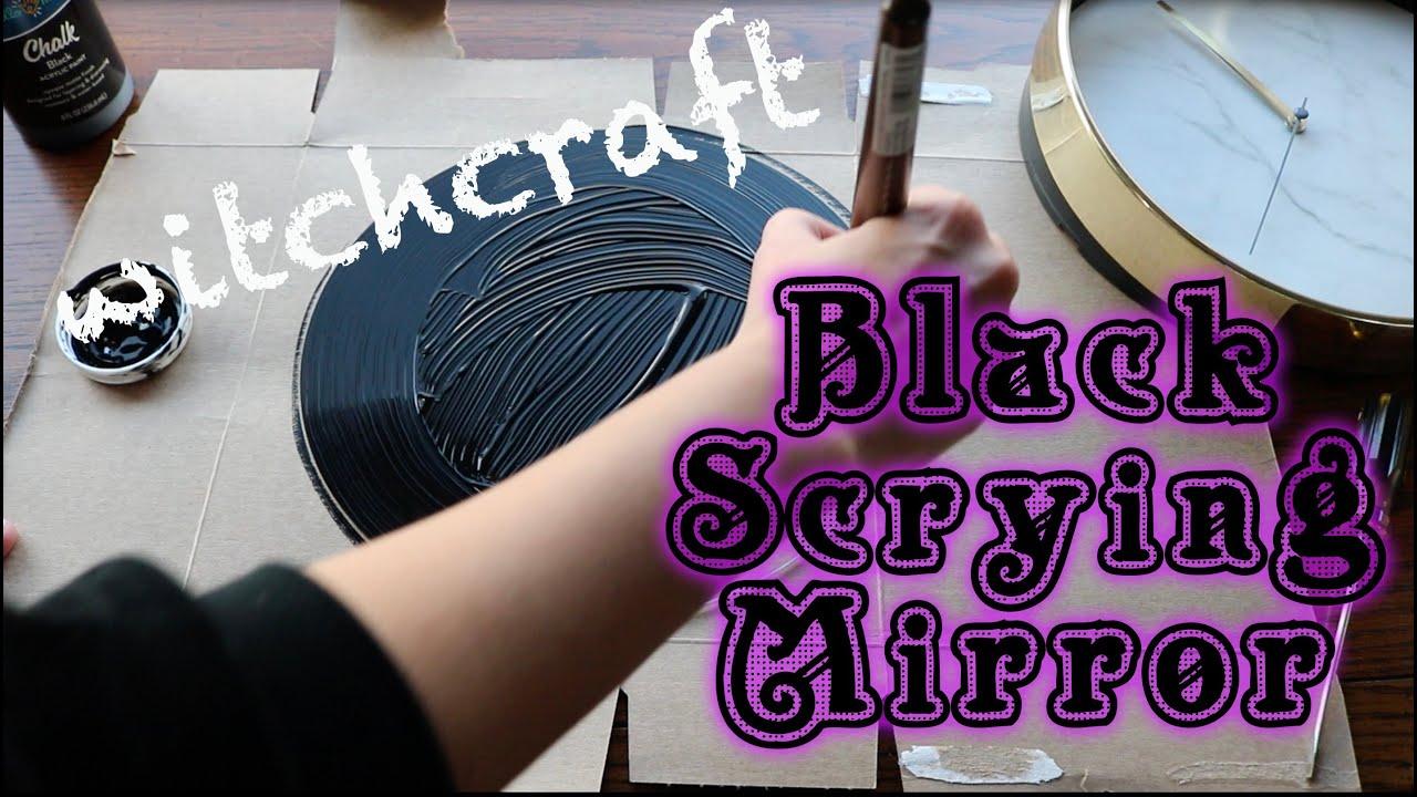 Make a Scrying Mirror With Me | Halloween black mirror craft