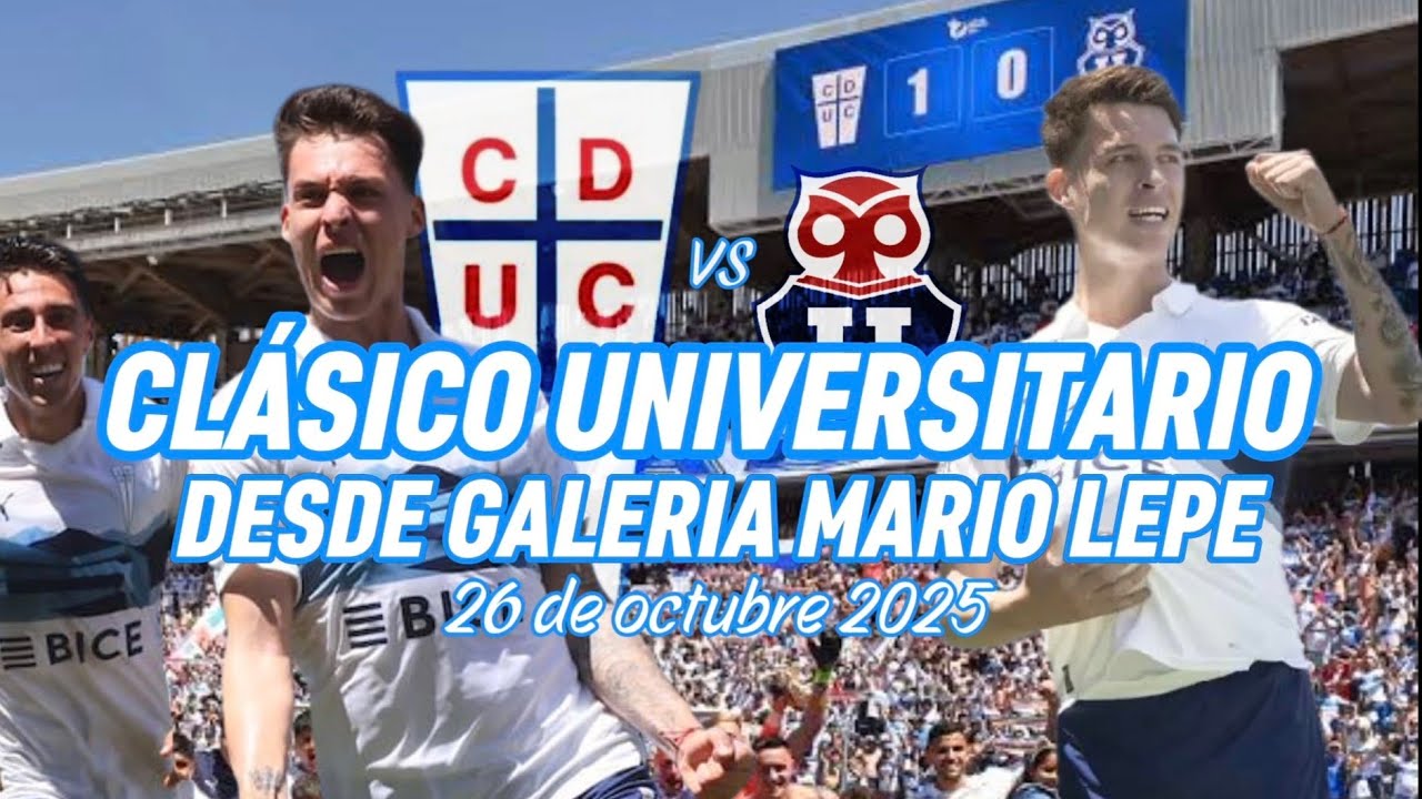 CLASICO UNIVERSITARIO Desde la galeria Mario Lepe #claroarena #futbol #universidadcatolica 
