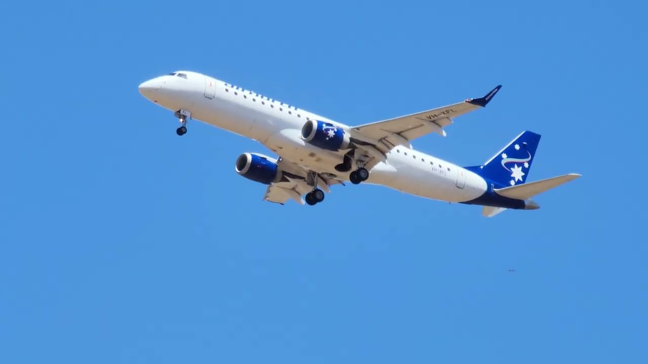 Air North Embraer VH-XFL ERJ-190 arriving from Darwin
