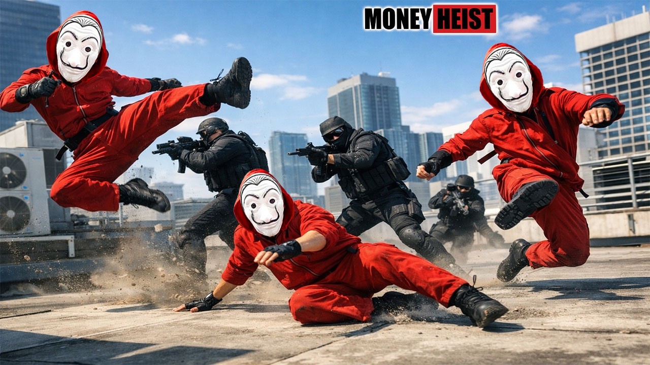 PARKOUR VS MONEY HEIST: Rogue breaks into police HQ to steal hidden money | Epic POV