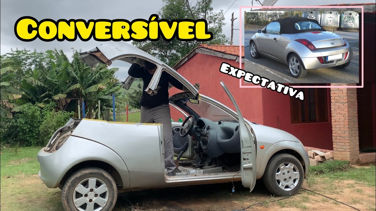 Cortei o teto do meu carro será que ficou bom ? Ford ká conversível EP:#03