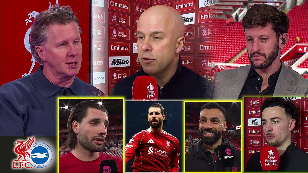 Liverpool vs Brighton 3-0 Salah & Szoboszlai on fire🔥| Arne Slot & Curtis Jones reaction