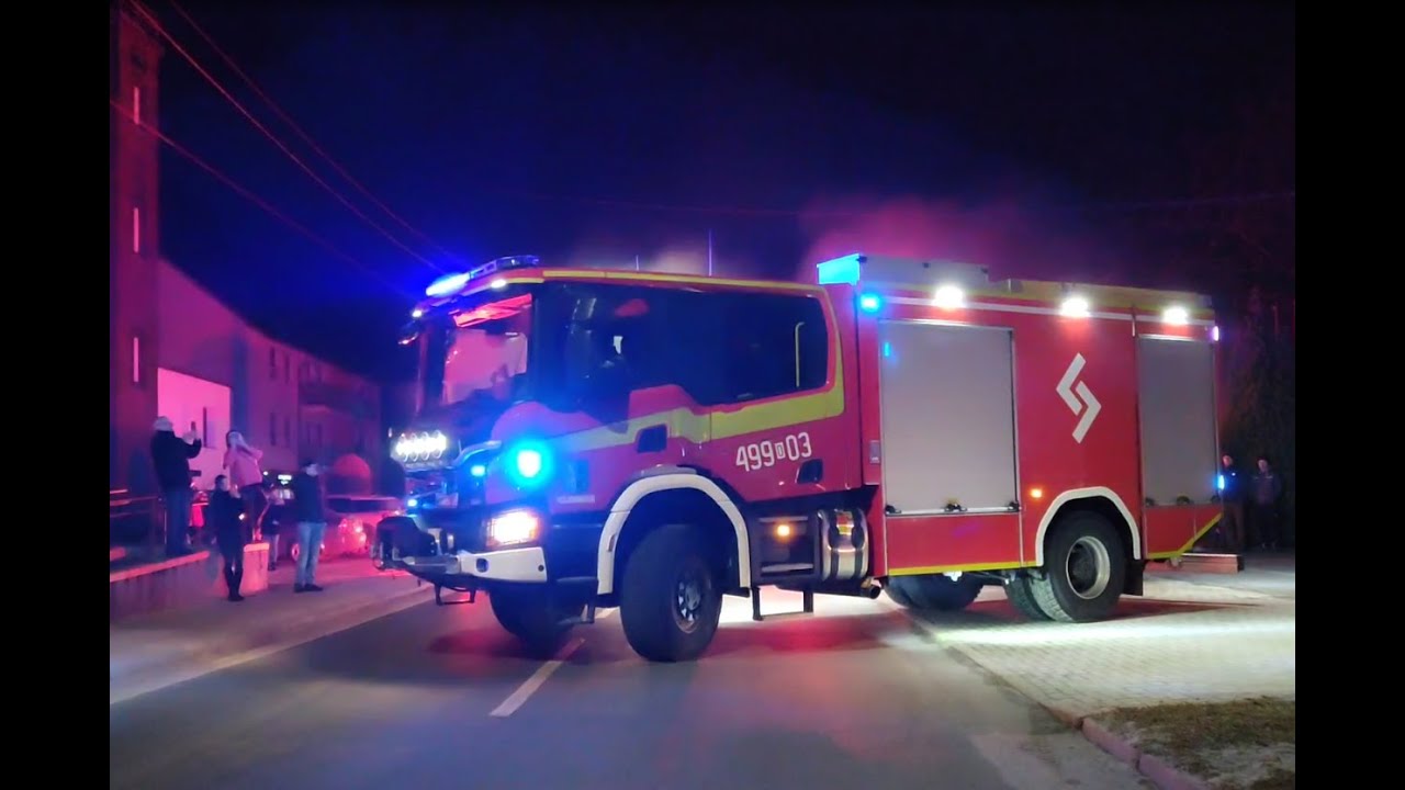 GCBA 7/40 Scania P450 Szczęśniak - powitanie w OSP Kolonowskie