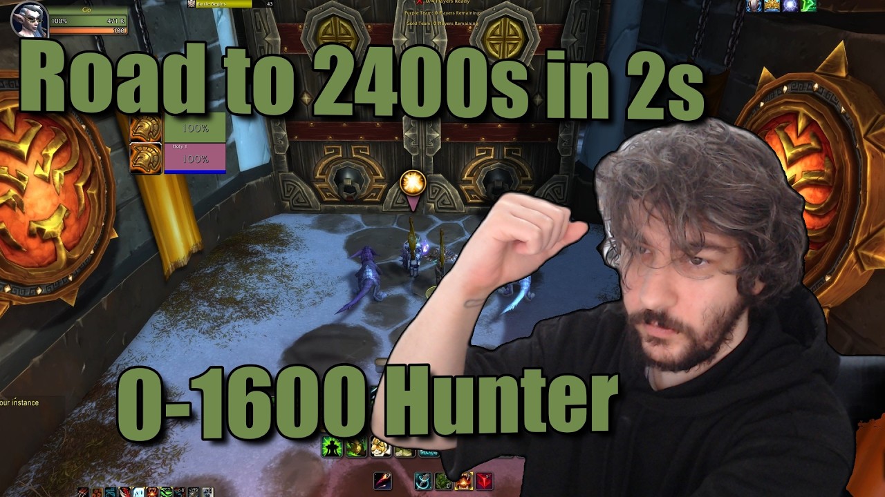 Путь к 2400 уровню в 2х2, охотник MM/BM 0-1600 WoW Midnight PvP