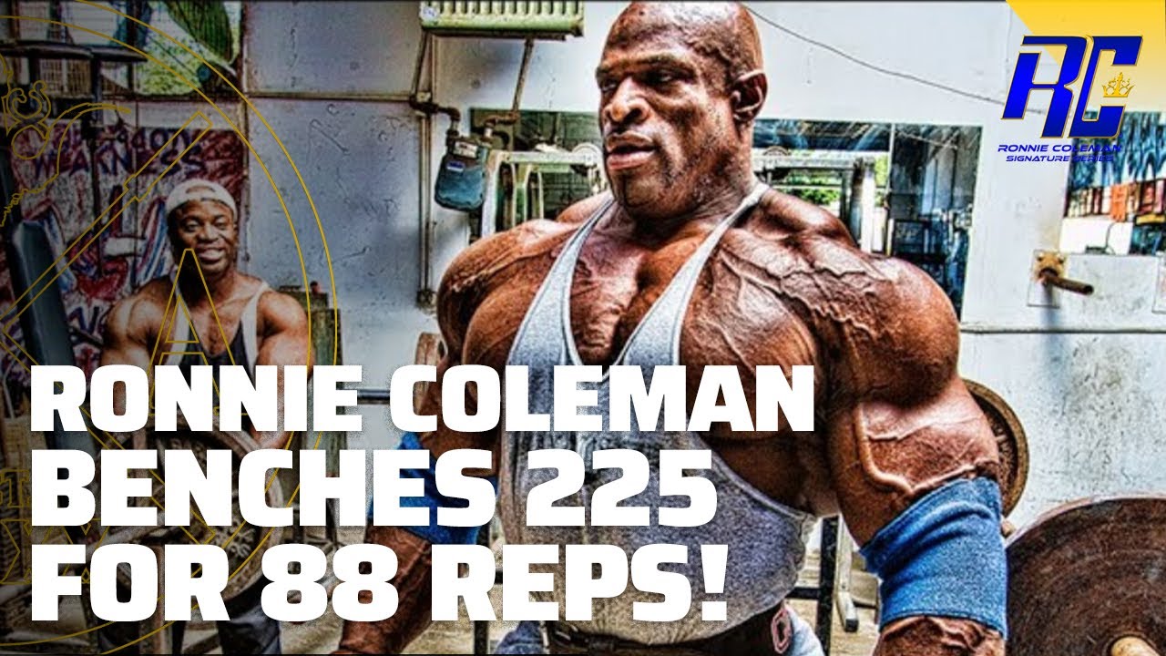 Ronnie Coleman Benches 225 for 88 REPS!!! | Nothin' But A Podcast (Milos Sarcev) Part 2