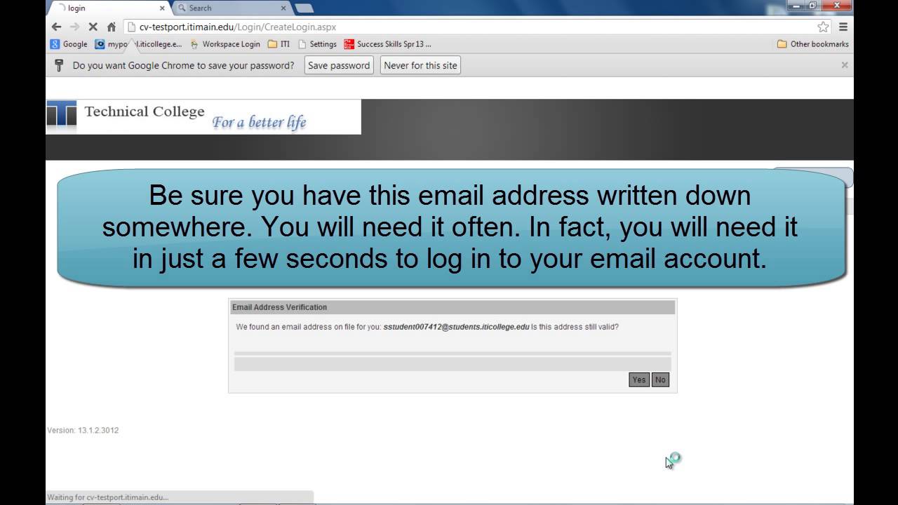 ITI College Student Portal Setup Tutorial