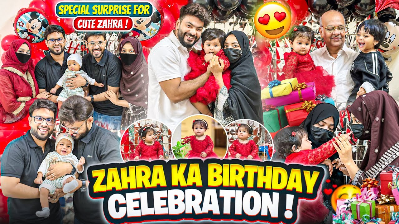 Zahra Ka Birthday Celebration Family Ke Saat😍Special Surprise❤️Saudi Aarbia🥰Aman’s Family