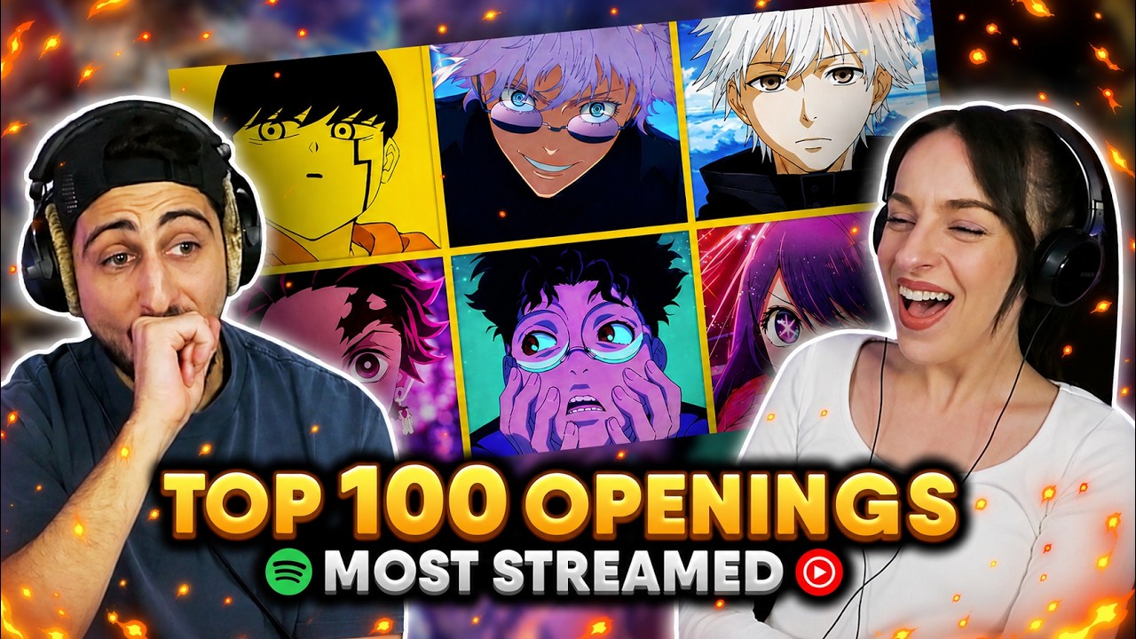 THESE ARE INSANELY GOOD!! 🔥 REACTING TO THE TOP 100 MOST STREAMED ANIME OPENINGS OF ALL TIME!