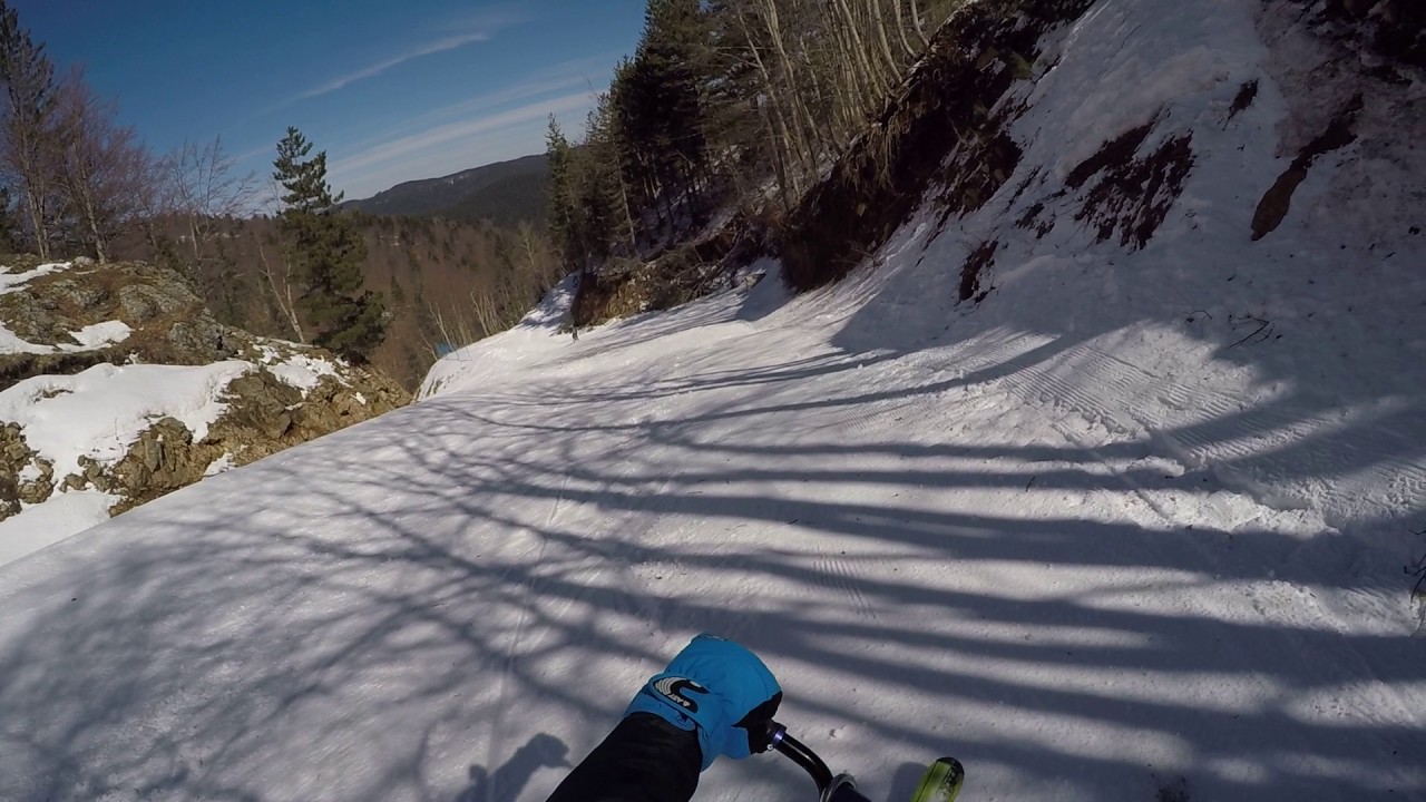 Skibike villaggio palumbo sila discesa panoramica-laghetto-canalone 12/3/2017