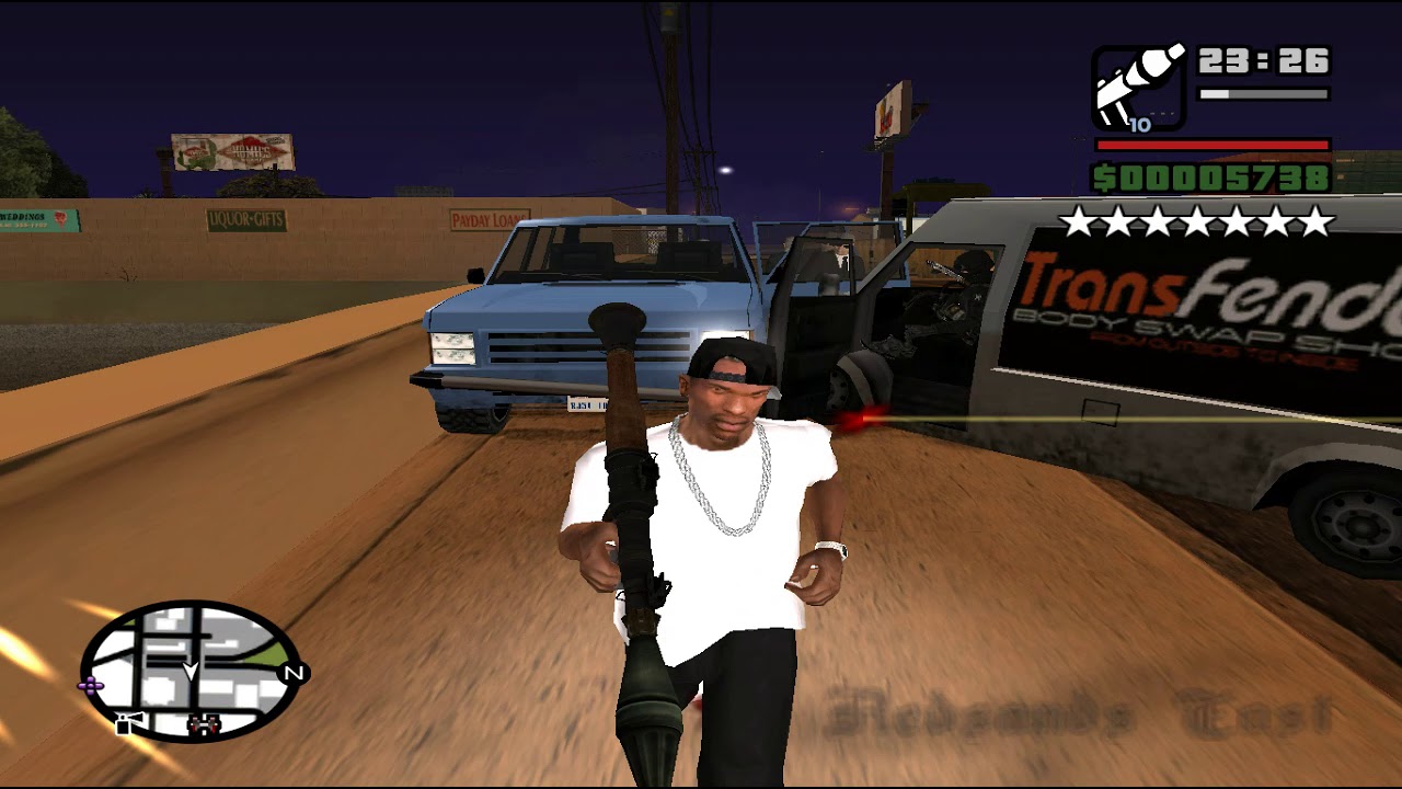 7 Star Wanted Level - GTA San Andreas (Huge cop chase)