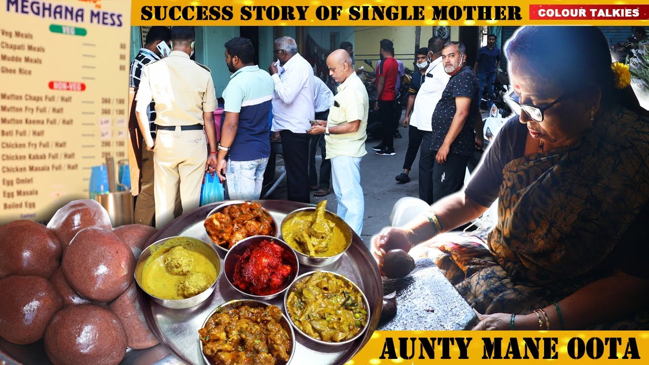 30 years old Aunty Mane oota Mess | Inspirational Story of Mahadevamma | Meghana Mess | Hidden Gems|