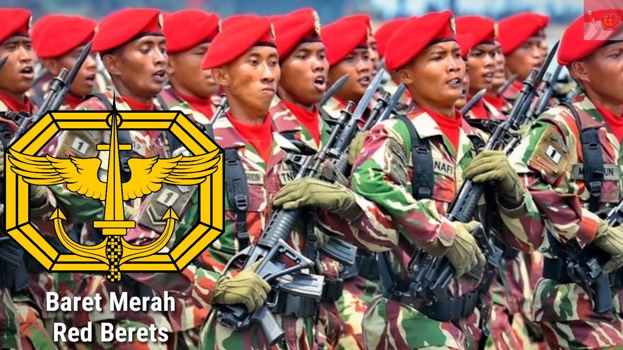 Indonesian Military Song - Baret Merah (Red Berets) - RAO Channel