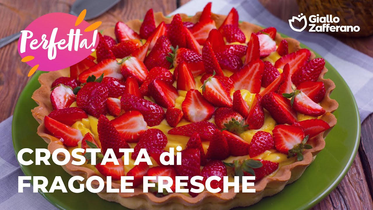CROSTATA di FRAGOLE FRESCHE - la RICETTA PERFETTA per la FESTA della MAMMA🍓💛