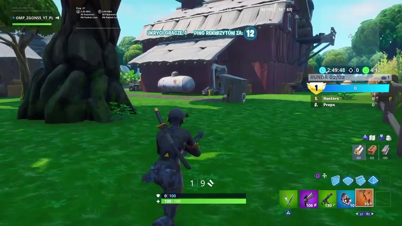 Fortnite prop hunt z widzami