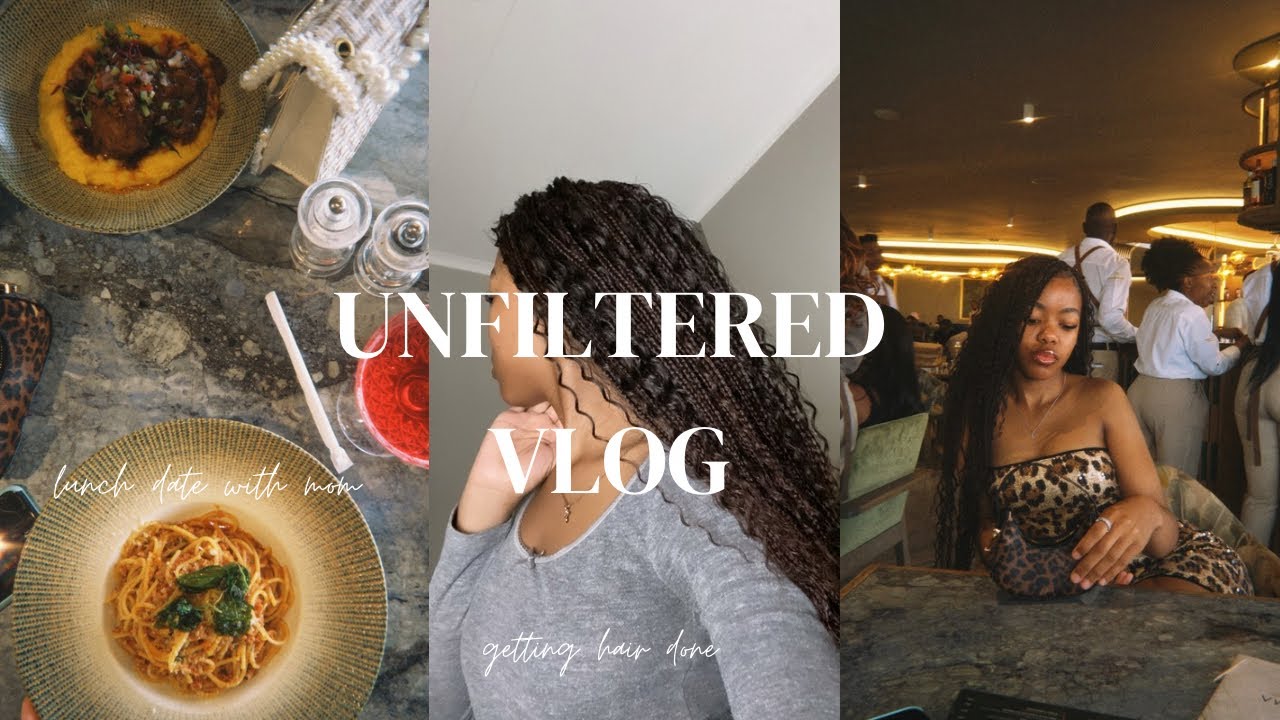 Unfiltered vlog | getting my hair done & crashing out + lunch date with mom | South African YouTuber