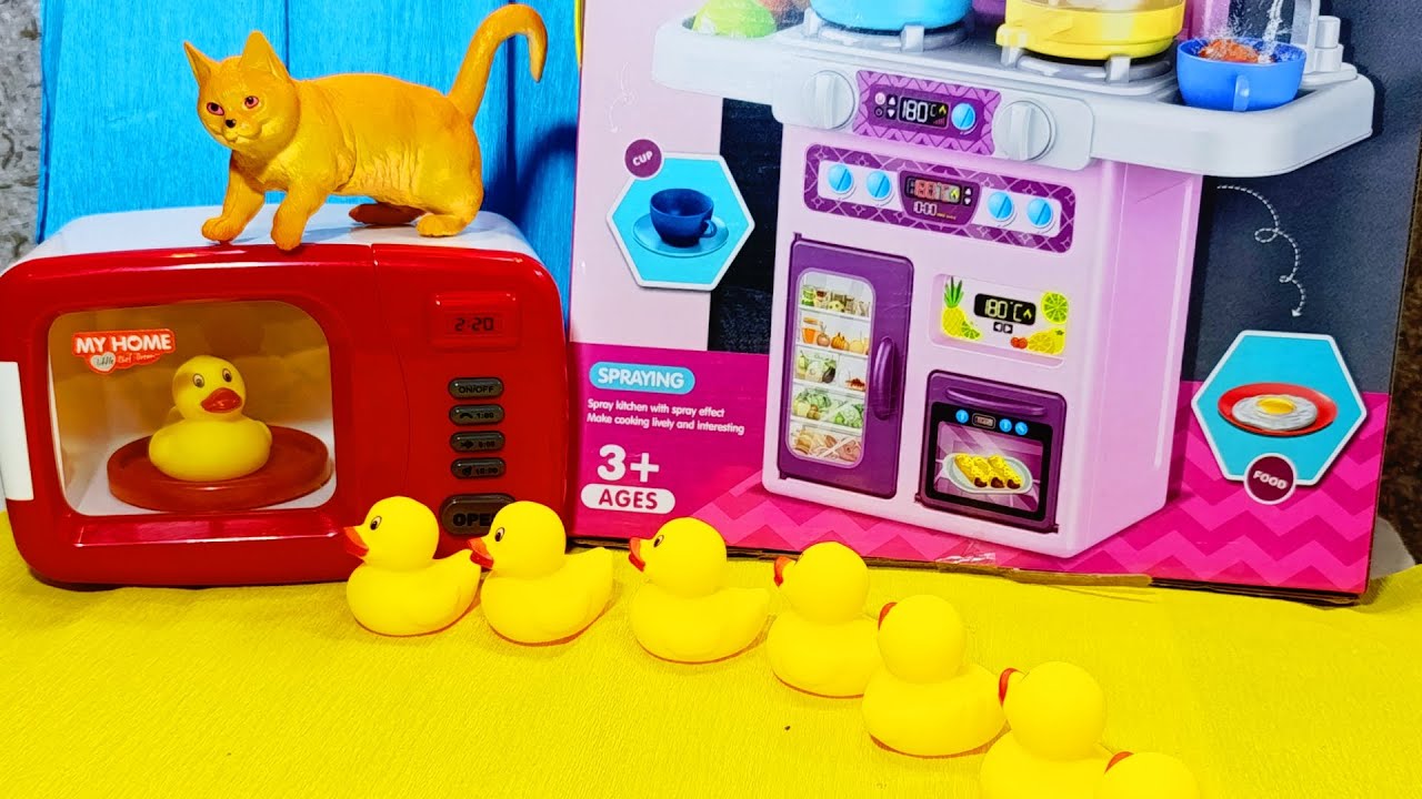 4 Minutes Satisfying with Unboxing Automatic Kitchen Appliance Playset ASMR No Talking｜Review Toys #