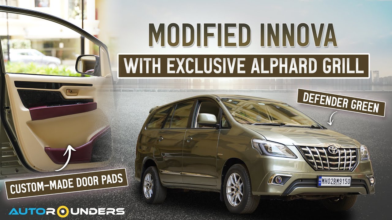 Innova modified to Type 4 with exclusive Alphard Grill and Ambient lighting