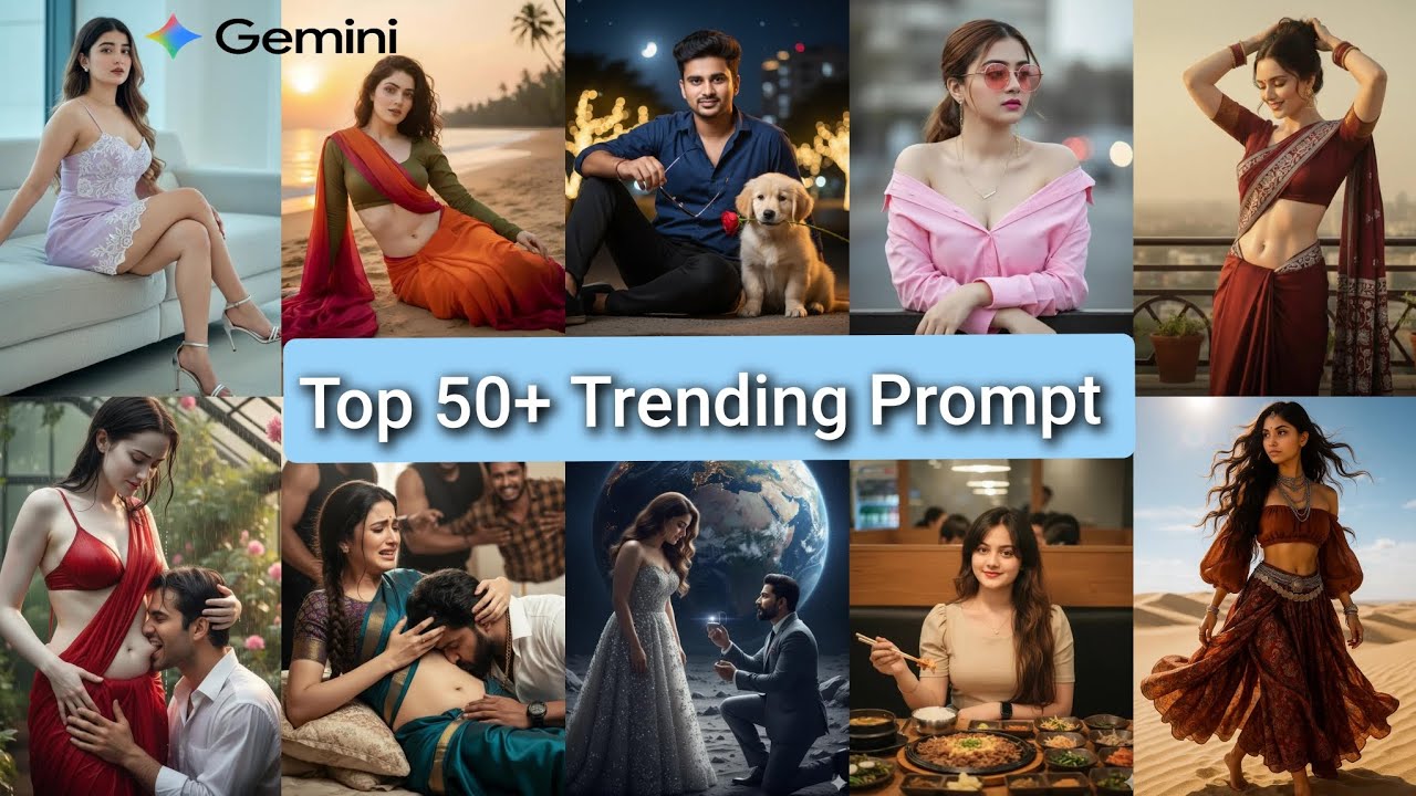 Top 50+ Google Gemini Prompts📸 | Trending Gemini Ai Photo Editing | Gemini Ai New Prompts #gemini