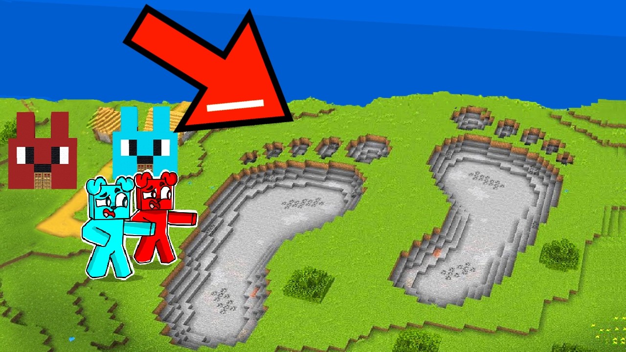 ZNALEŹLIŚMY WIELKIE ŚLADY w Minecraft  👣😱