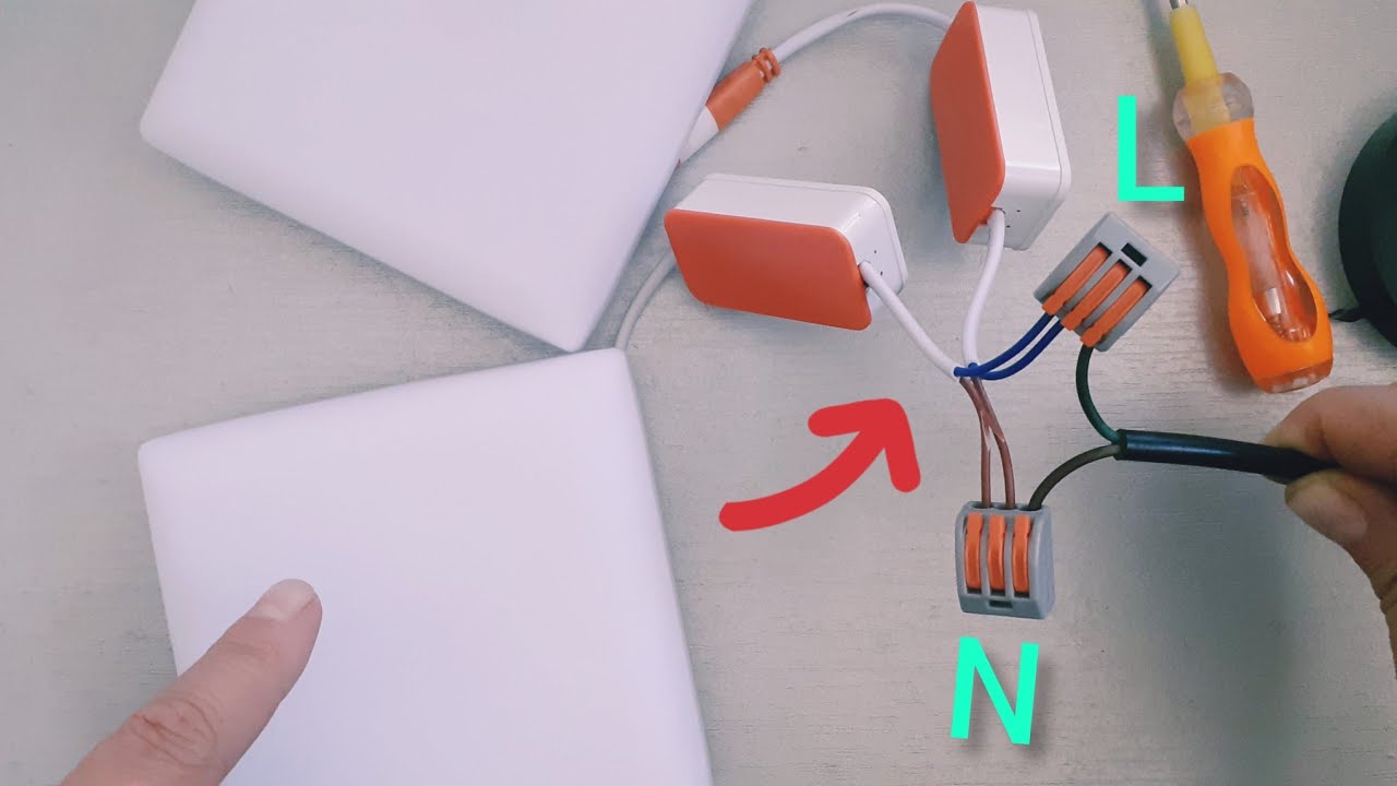 Как подключить потолочный LED светильник...Led плафон...
