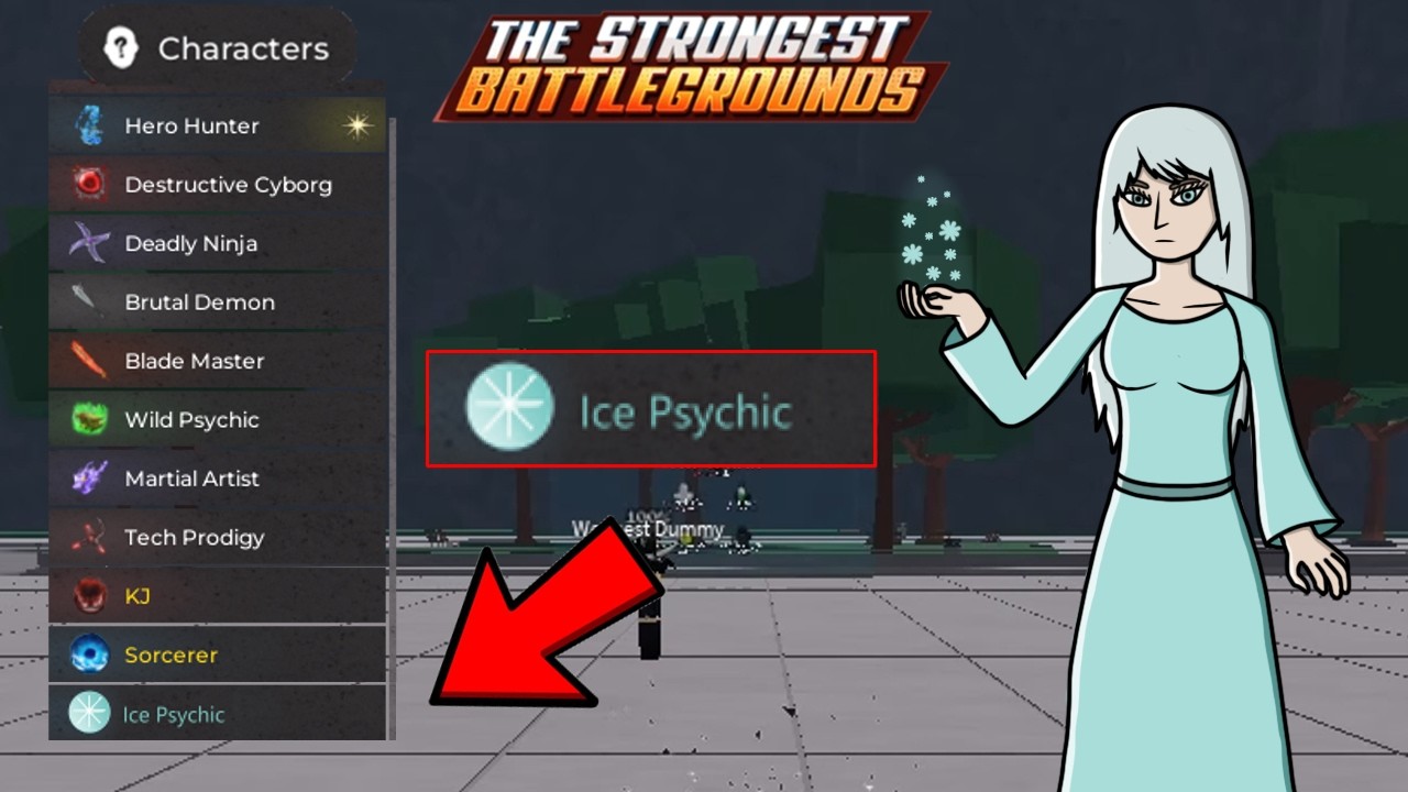 [Roblox] The Strongest Battlegrounds - Ice Psychic showcase