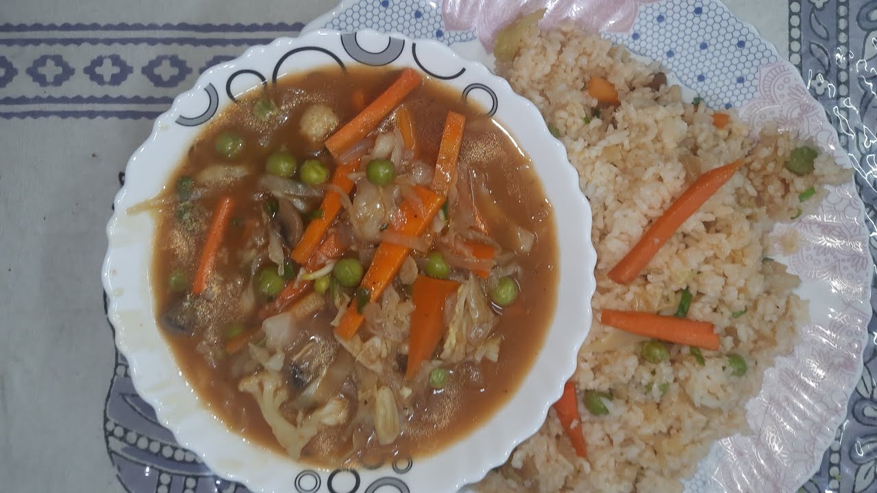 संपूर्ण शाकाहारी सब्ज़ियों से भरपूर. Daily Sabzi nahi, ye Special hai | Mix Veg Gravy and Veg Rice. 