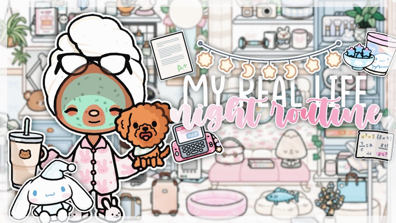 My IRL Night Routine in Toca Boca 🌙 💤 | *with voice* | Toca Boca Roleplay
