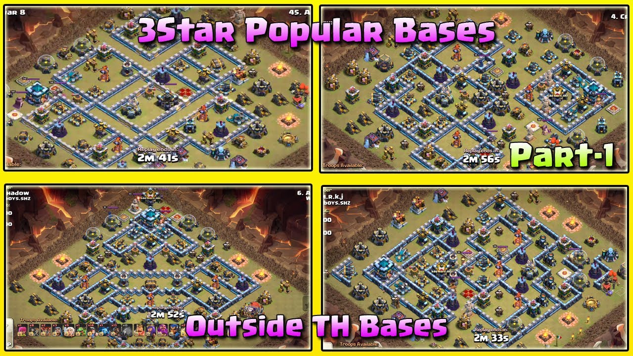How To 3Star These Popular Outside Town Hall Bases: Part-1 | TH13 War Strategy #26 | COC 2020 |