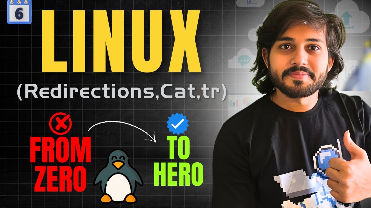 Day 6 | Input Output Redirection, cat and tr Command