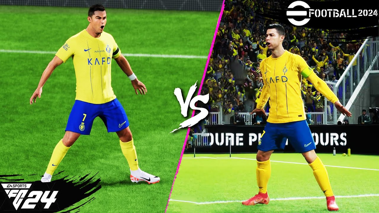 EA FC 24 vs. eFootball 2024: Celebrations | 4K