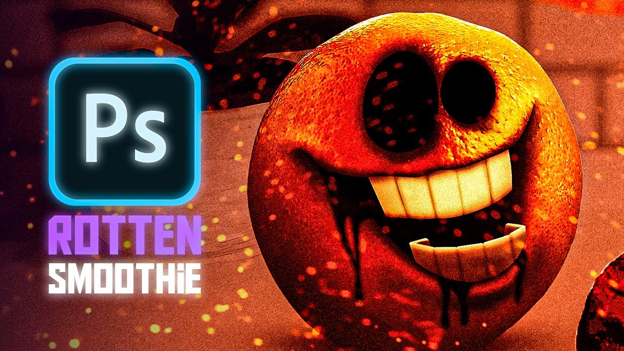 Making Rotten Smoothie in Photoshop | FNF: The Amazing Grace: Annoying Orange