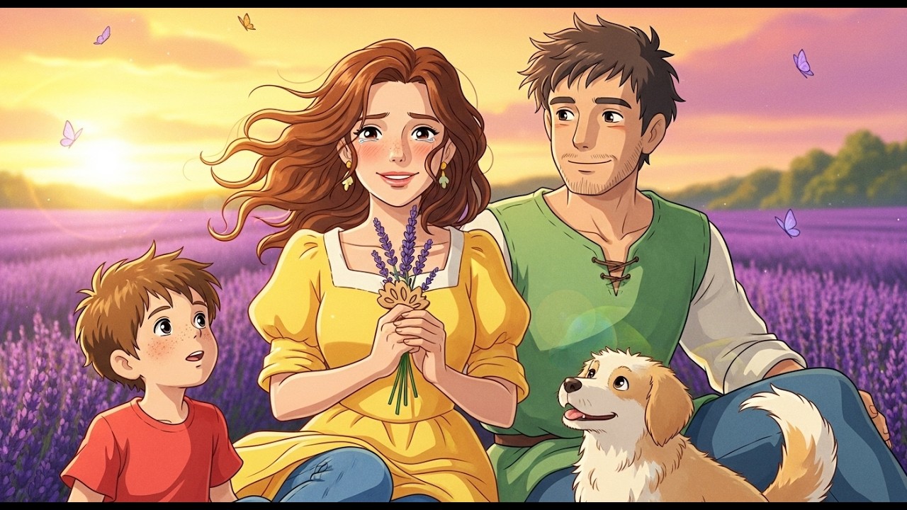 🌿 A Letter in the Lavender Fields | A Heartwarming Cozy Family Story (Ghibli Inspired)