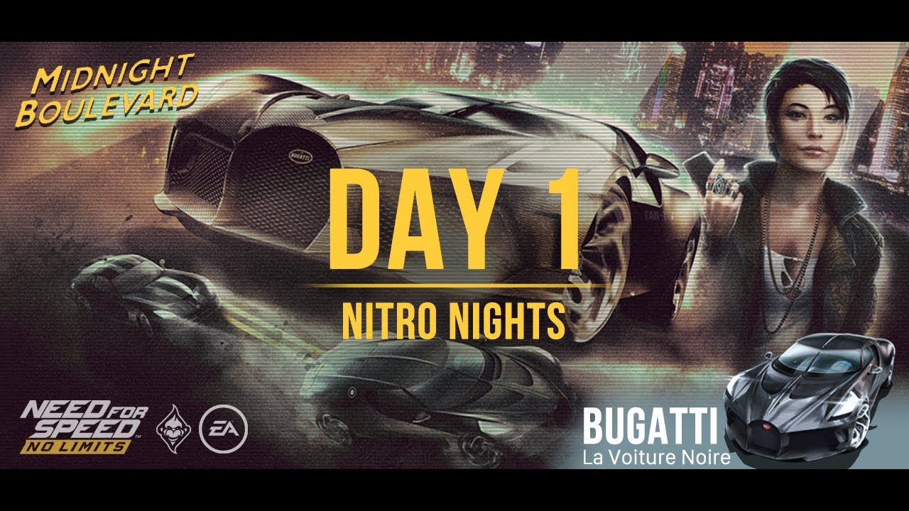 NFS:NoLimits | Midnight Boulevard (Bugatti La Voiture Noire) - Day 1 (Nitro Nights)
