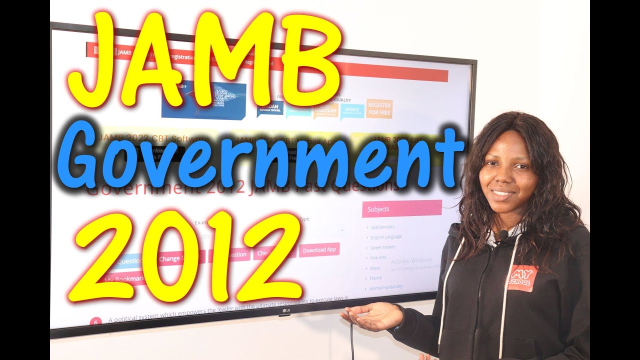 JAMB CBT Government 2012 Past Questions 1 - 20