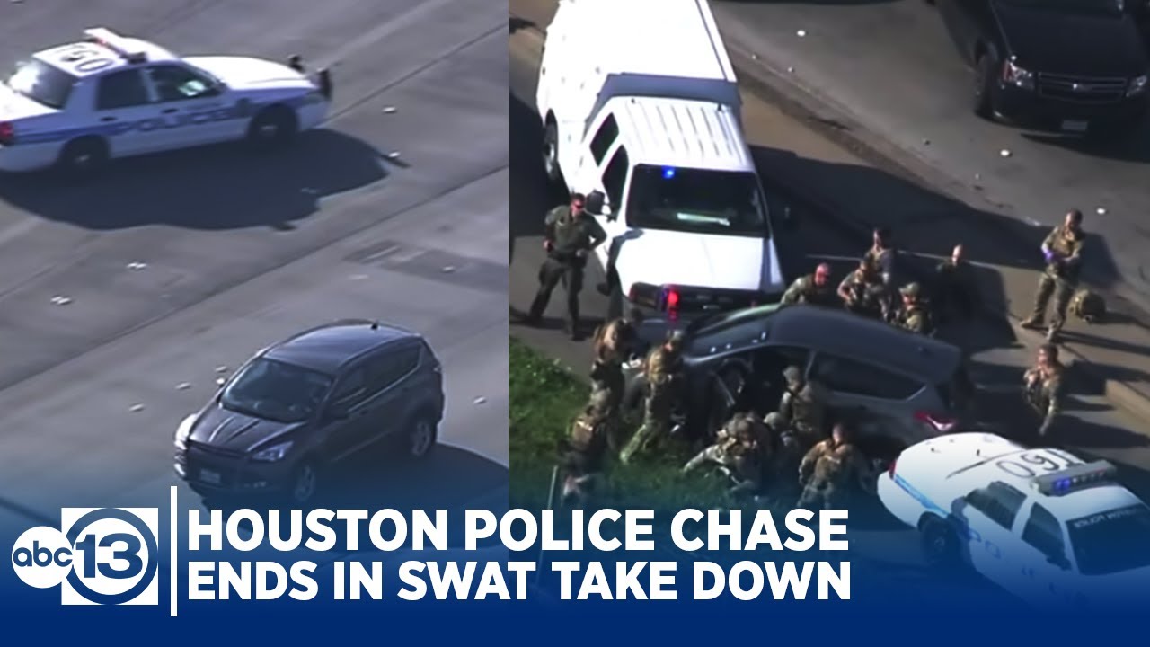 RAW VIDEO: Police chase across Houston in morning rush hour ends in SWAT take down of suspect