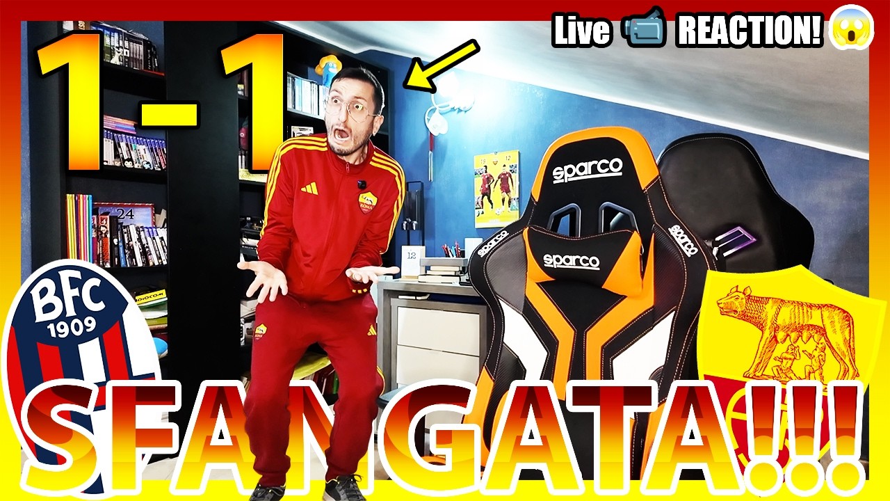SGOMMATA‼️ BOLOGNA-ROMA 1-1 [LIVE REACTION]