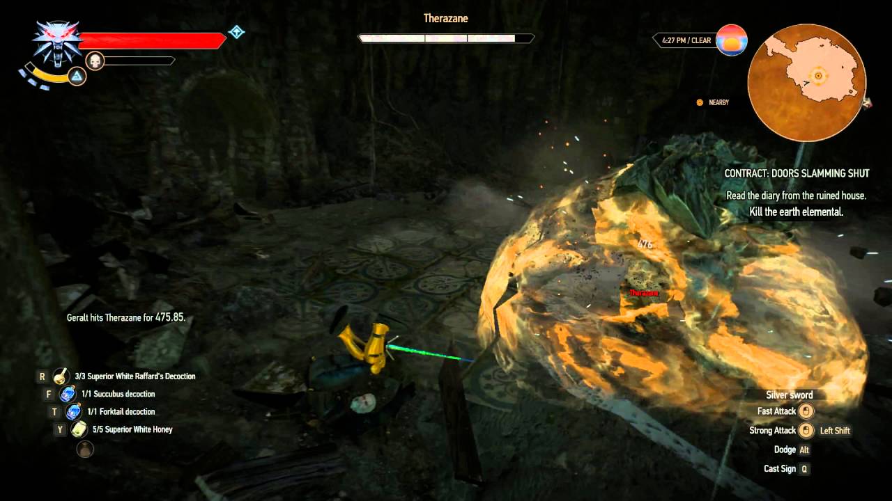 Witcher 3 - Defeating Therazane