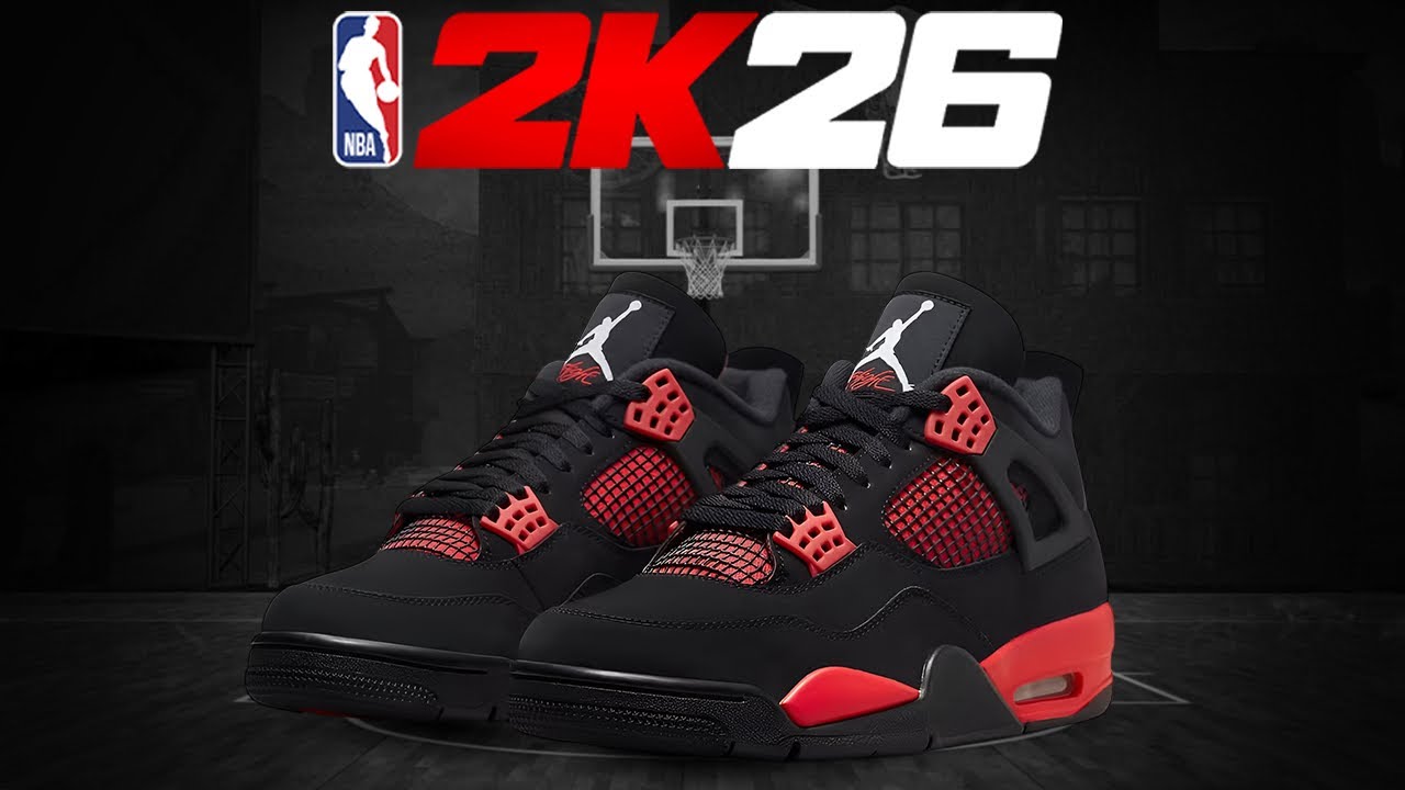 NBA 2K26 Next Gen Shoe Creator - Air Jordan 4 “Red Thunder”