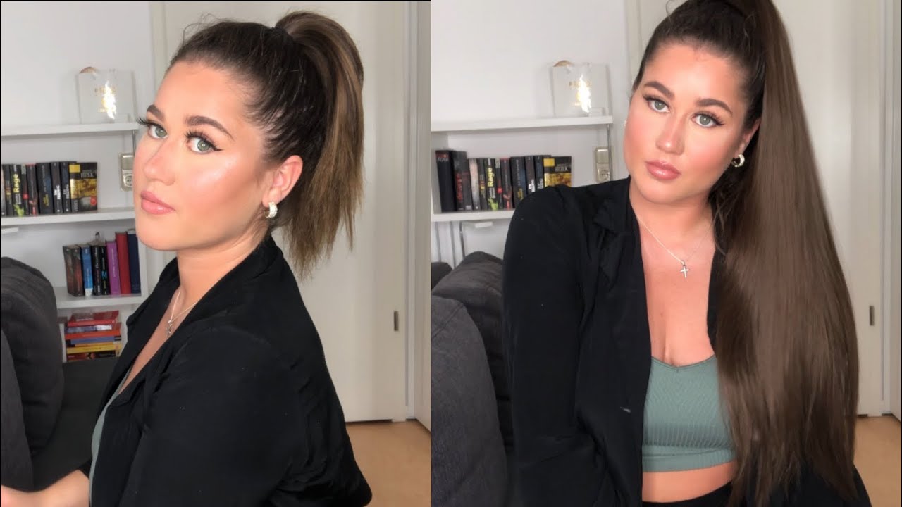 LONG PONYTAIL IN SECONDS I MIT EINEM 10€ ZOPF l Marina Si