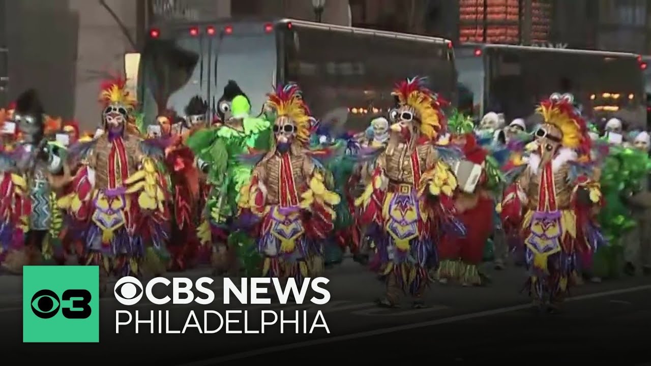 125th annual Mummers Parade in Philadelphia goes on as brigades battle windy conditions