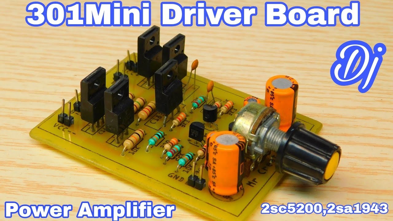 DIY Power Amplifier Audio Driver Board Mini301
